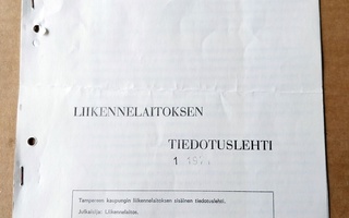 Tampereen liikennelaitoksen tiedotuslehti 1 1971