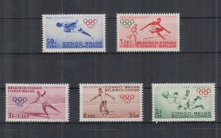 OLYMPIALAISET urheiluaiheinen sarja BELGIAN KONGO 1960 **