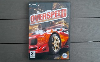 PC CD: Overspeed - High Performance Street Racing peli (2007