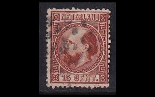 Alankomaat 9_IIC o Willem III 15 C pisteleima 3 (1867)