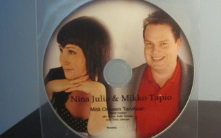 Nina Julia & Mikko Tapio - Mitä Onneen Tarvitaan CDr-Single