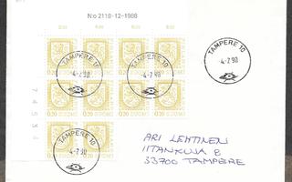 Postilähetys - Yl.m. 0,20 (LAPE 10x817) Tampere 10 4.7.1990