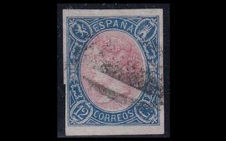 Espanja 63 o Isabella II 12 Cs (1865)