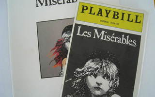 Käsiohjelma  Playbill Les Misérables