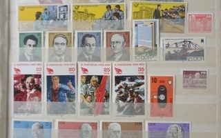 Postimerkkejä DDR 1981 86 kpl