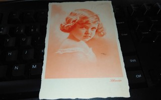 Kaunis Tyttö 1933 Hieno Kortti PK450/1
