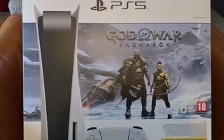 Pelikonsoli Sony Playstation 5 Blu-ray + God of War Ragnarök