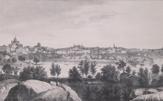 HELSINKI, aito vanha kivipiirros v. 1845-52