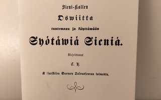 Ensimmäisen suomalaisen sienikirjan 1863 näköispainos