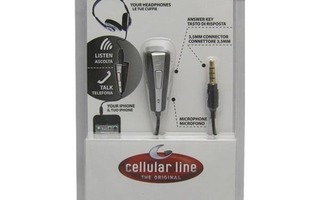 CellularLine iPad/iPhone/iPod Headset adapteri, 0.7m, musta