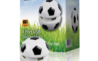 basicXL Jalkapallo USB 2.0 hubi, 4x A naaras porttia *UUSI*