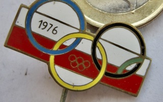 VANHA Merkki Olympia 1976  Puola Poland NOC Olympic Pin