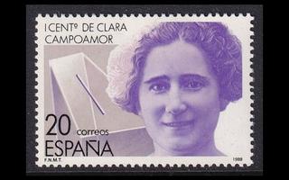 Espanja 2812 ** Naisaktivisti Clara Campoamor (1988)