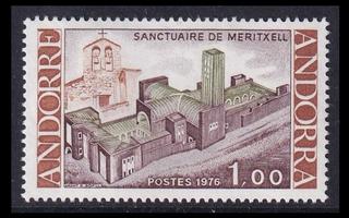 Andorra Fr 278 ** Uusi Meritxellin kirkko (1976)