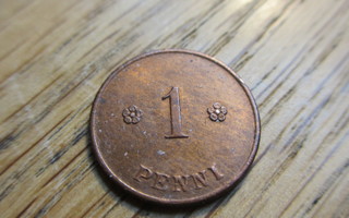 1 penni 1920 patinoitu