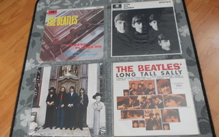 Beatles + Elvis Presley LP-levyjä