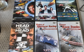 Topgear, formula 1 huumaa ja race world DVD:t