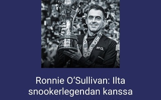 1 lippu Ronnie O’Sullivan 5.6. Tampere