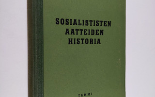 Karl Vorländer : Sosialististen aatteiden historia