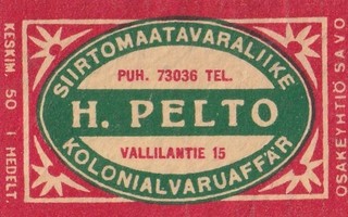 H. Pelto, Vallilantie 15 b482