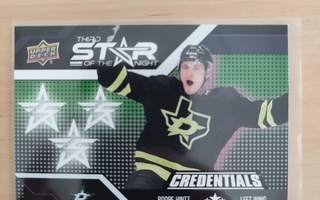 Roope Hintz 2022-23 UD Credentials Third Stars of the Night