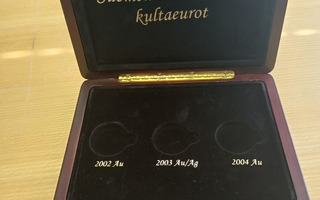 Suomen ensimmäiset kulta eurot keräily laatikko.