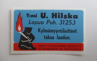 TT ETIKETTI - LAPUA T:mi U.HILSKA T-0424