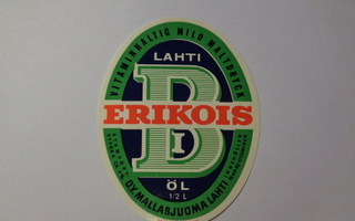 Etiketti - Lahti Erikois B I Öl 1/2 L