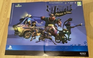 Sony Playstation SlyCooper Thieves in Time juliste