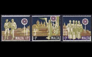 Malta 398-400 ** Joulu (1969)