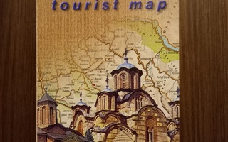 SERBIA luostarit matkailukartta 1:600 000 2011