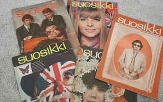 Suosikki-lehdet 5kpl 1964-1968