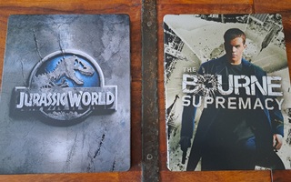 Jurassic World & The Bourne Supremacy Steelbook Bluray