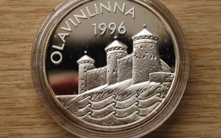 Olavinlinna 1996, 20 euro Suomi, hopea