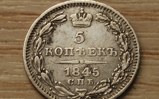 Venäjä 5 kopeekkaa 1845, Hopea