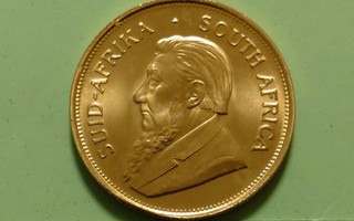 Etelä-Afrikka, 1 oz unssin 1975 Krugerrand kultaraha.