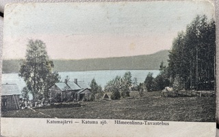 Postikortti, Hämeenlinna, katumajärvi