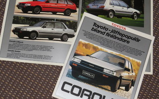 1985 Toyota Corolla esite - KUIN UUSI - Korpivaara