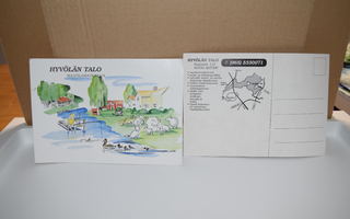 postikortti  (T) Hyvölän talo maatilamatkailija