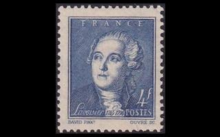 Ranska 595 ** Kemisti Antoine Laurent de Lavoisier (1943)