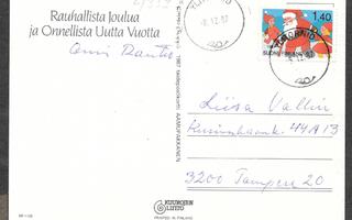Postilähetys - Joulu 1987 (LAPE 1030) Ylitornio 8.12.1987