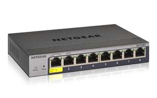 NETGEAR GS108Tv3 Hallittu L2 Gigabit Ethernet (1