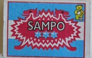 Tulitikkurasia etiketti SAMPO, Lasten klinikoidenKummit ry