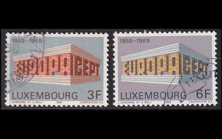 Luxemburg 788-9 o Europa (1969)