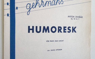Anton Dvorak : Humoresk - för piano (med analyser)