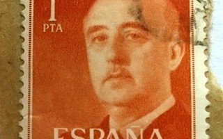 Francisco Franco Espanja Postimerkki