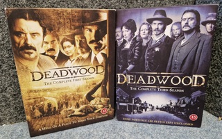 DeadWood sarjan kaudet 1 ja 3 DVD uudenveroiset