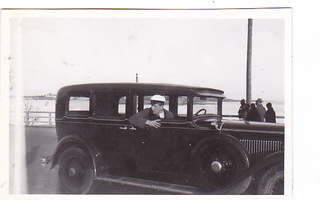 VANHA Valokuva UPEA Auto 1930-l 6 x 9 cm