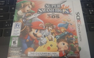 Nintendo 3DS Super Smash Bros 3DS, USA uusi ja avaamaton NIB