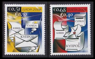 Kypros 1125-6 ** Europa kirje (2008)